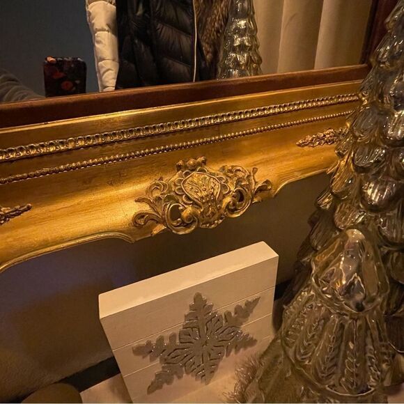 ♥️ Wall Mirror, Antique Ornate Giltwood Mirror - Picture 15 of 15